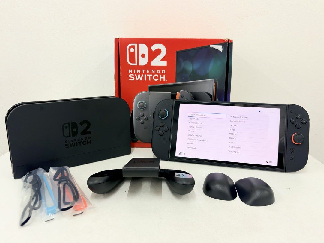 Nintendo Switch 2 Bundle (Category: Nintendo) located in Baguio. Submitted by w.capuyan (Listing ID 1456766732, Image 3). Description: Open to swap, but with value added offers. Nintendo Switch 2 (AU Version) in like-new condition, with box and original accessories. Original HDMI missing during move from Australia. Replacement HDMI can be provided. Includes: • Nintendo Switch 2 console + Joy-Con 2 • Nintendo 256GB microSD Express card (extra stor