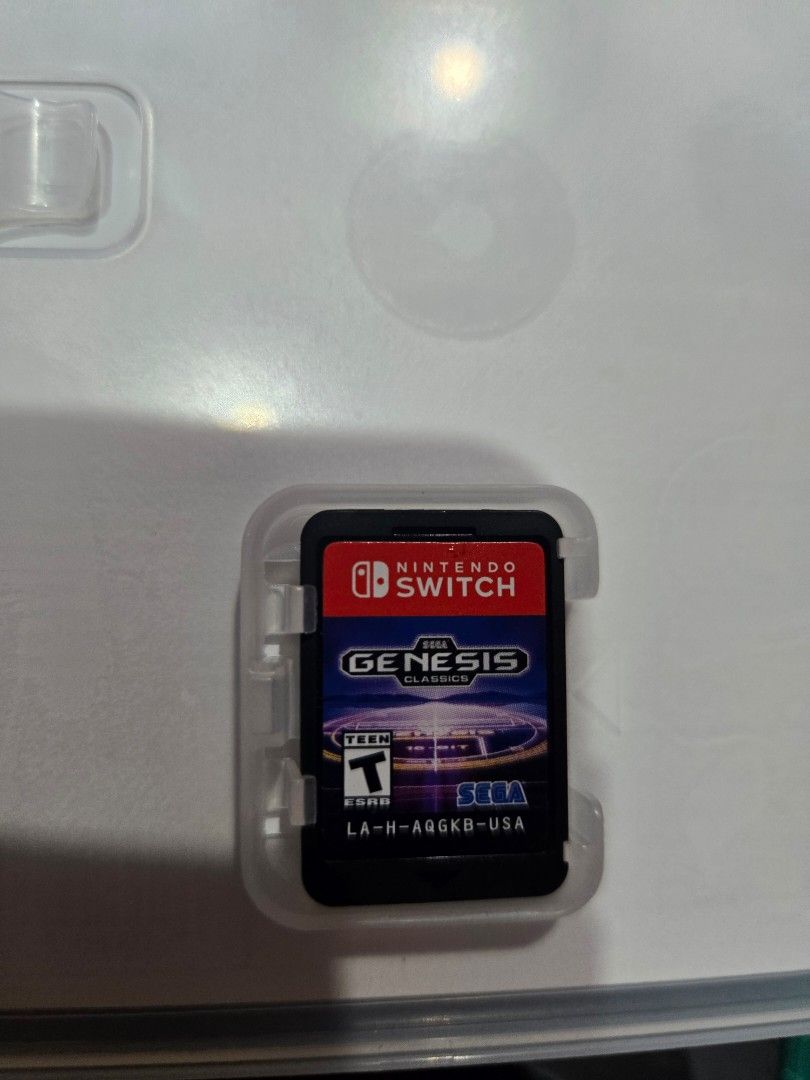 Nintendo Switch Sega Genesis Classics Game (Category: Nintendo) located in Quezon City. Submitted by mello_letgoes (Listing ID 1456726350, Image 3). Description: SEGA Genesis Classics – Nintendo Switch ₱1,200 Pre-owned physical Nintendo Switch game. • SEGA Genesis Classics • Over 50 classic SEGA games included • Original game cartridge + case • US / ESRB version • Tested on Nintendo Switch before listing – game is recognized and working • Actual 