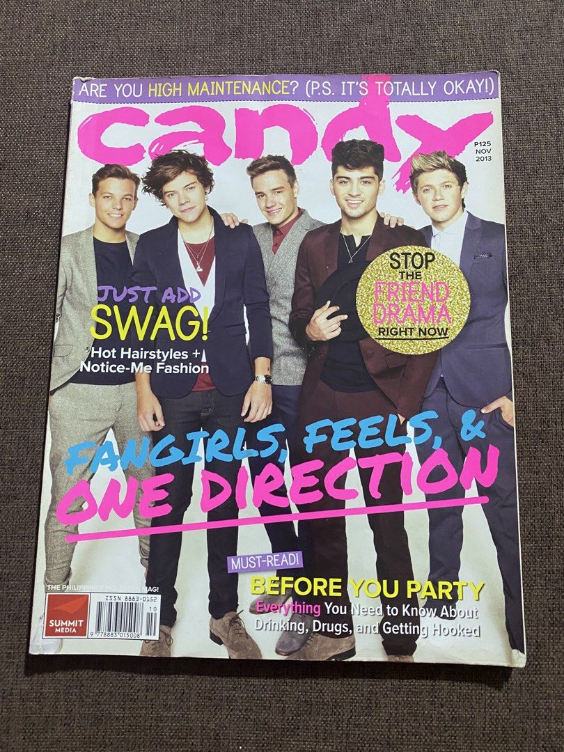 One Direction Candy Magazine 2013 November Volume (Category: Magazines) located in Quezon City. Submitted by kheiO1130 (Listing ID 1456729032, Image 1). Description: One Direction Candy Magazine November 2013 Volume Has damage on upper left corner — see photos for reference .