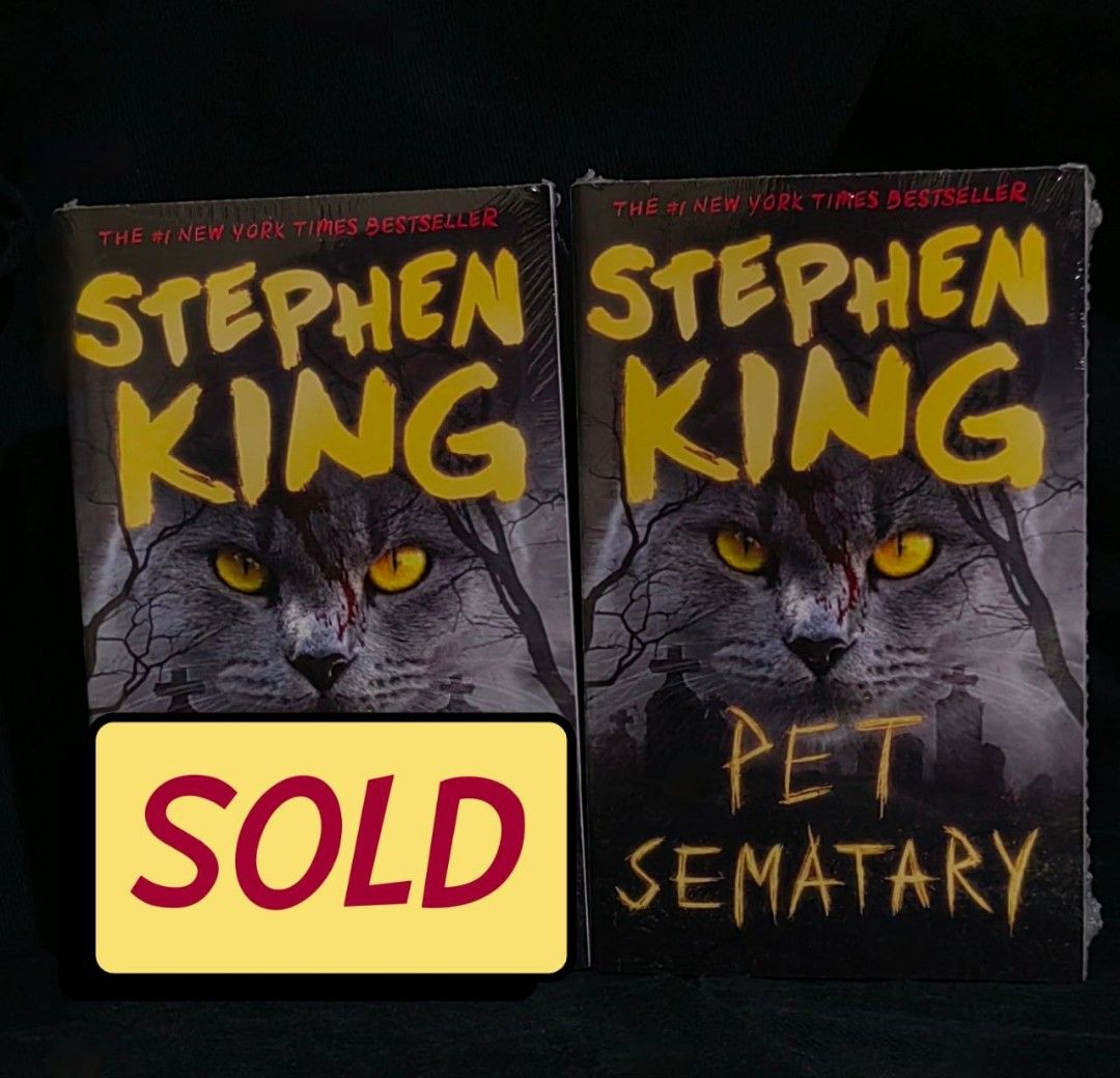 Pet Sematary by Stephen King (Category: Storybooks) located in Manila. Submitted by hdbookshop (Listing ID 1456772181, Image 1). Description: PET SEMATARY by Stephen King ₱615 Brand New/Sealed FIRST TO PAY = YOURS No COD.