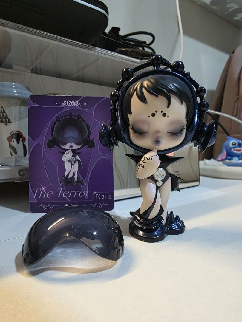 Pop Mart Skullpanda The Terror Figure (Category: Designer & Blind Box Toys) located in Quezon City. Submitted by hotpinkstylishgirl (Listing ID 1456654634, Image 2). Description: - Skullpanda The Terror figure - From 'The Terror' series - Includes original card - Perfect for collectors - Feel free to ask questions!.