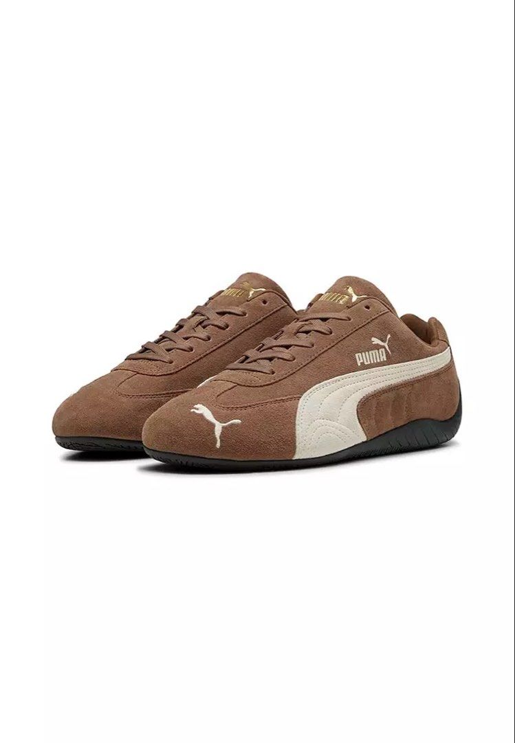 Puma Speedcat Brown US 7.5 (Category: Sneakers) located in Manila. Submitted by csy83705 (Listing ID 1456762465, Image 1). Description: - Classic Puma sneakers in rich brown suede - Cream stripe detail on the side for a stylish touch - Secure lace-up closure - Features an Ortholite insole for superior comfort - Ideal for everyday casual wear - Unique sole pattern for added grip and style.