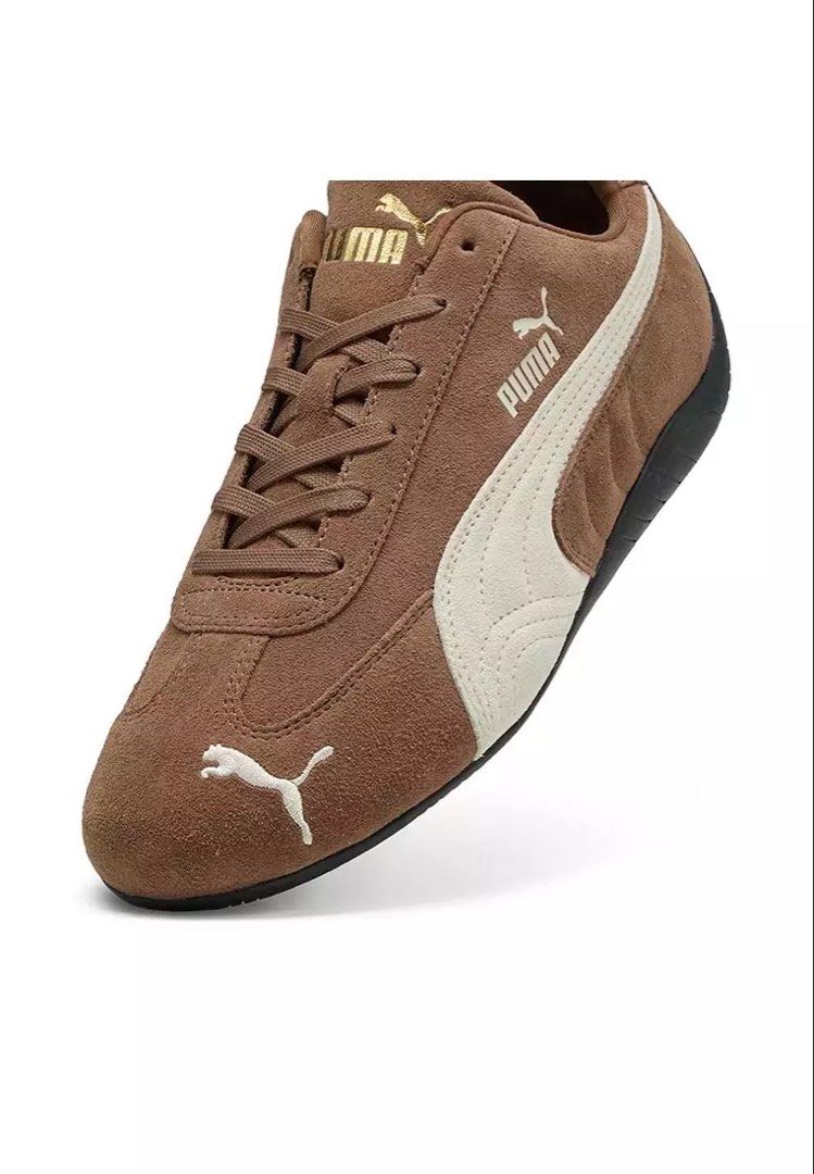 Puma Speedcat Brown US 7.5 (Category: Sneakers) located in Manila. Submitted by csy83705 (Listing ID 1456762465, Image 3). Description: - Classic Puma sneakers in rich brown suede - Cream stripe detail on the side for a stylish touch - Secure lace-up closure - Features an Ortholite insole for superior comfort - Ideal for everyday casual wear - Unique sole pattern for added grip and style.