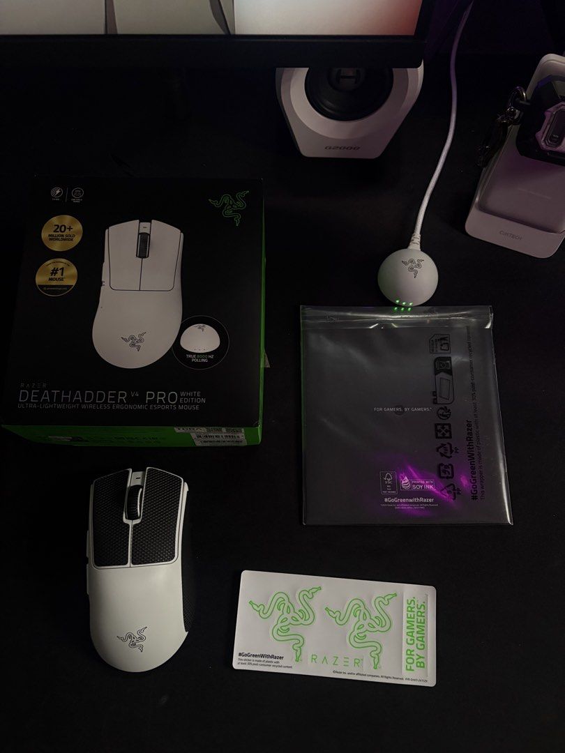 Razer deathadder v4 peo (Category: Mouse & Mousepads) located in Quezon City. Submitted by prolly.tumn (Listing ID 1456727116, Image 1). Description: Razer deathadder v4 pro Open for trades, send your offer. Condition: 9.9/10 - Pristine condition, zero scratches/dents Issue/s: - Inclusions: Complete with original box, Speedflex Type-C cable, and HyperSpeed wireless dongle Prefer pick up for testing purposes but i can do shipping. Ikaw mag book at