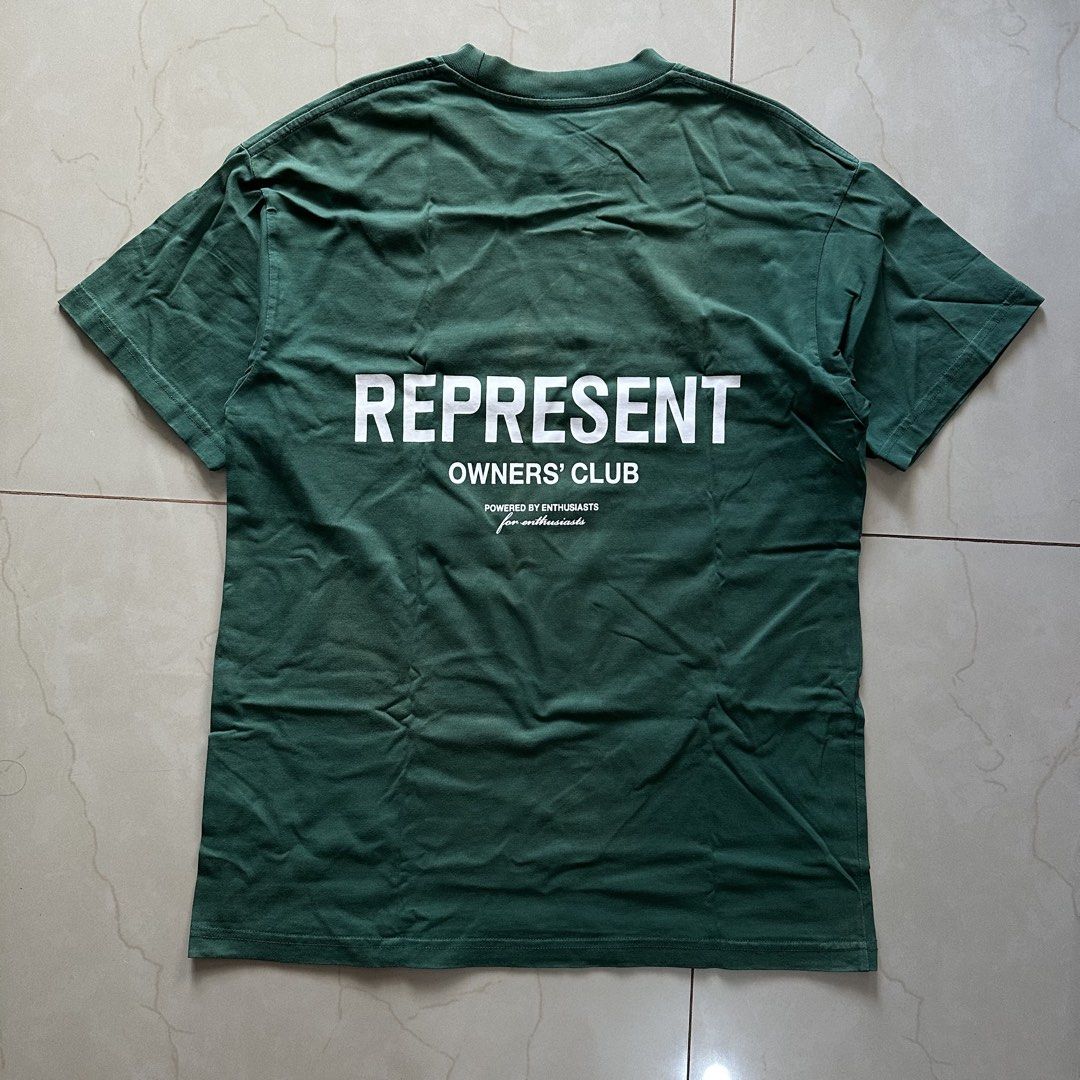 Represent Tee (Category: Tshirts & Polo Shirts ) located in San Mateo. Submitted by notmhico (Listing ID 1456669236, Image 2). Description: Represent Tee dimes length: 29 width: 20.5.