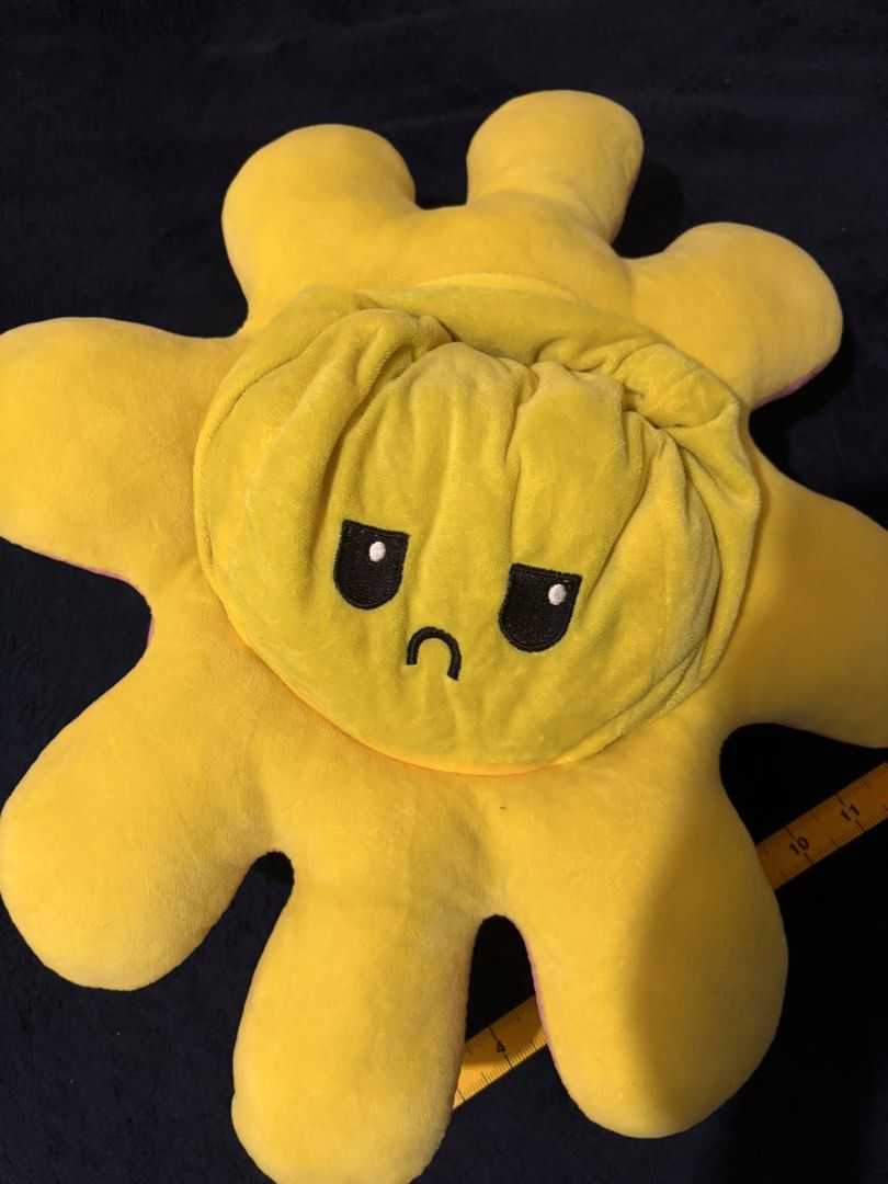 Reversible Octopus Plush Toy - Yellow & Pink (Category: Plushies & Soft Toys) located in Paranaque City. Submitted by mjclosetph17 (Listing ID 1456777600, Image 2). Description: - Super cute reversible octopus plushie - Flip it to change mood: happy pink to grumpy yellow - Soft and squishy material - Perfect for expressing feelings or just for fun - Ideal for kids and adults - Approximately 8 inches in size • Soft & cuddly • Great for gifts, room