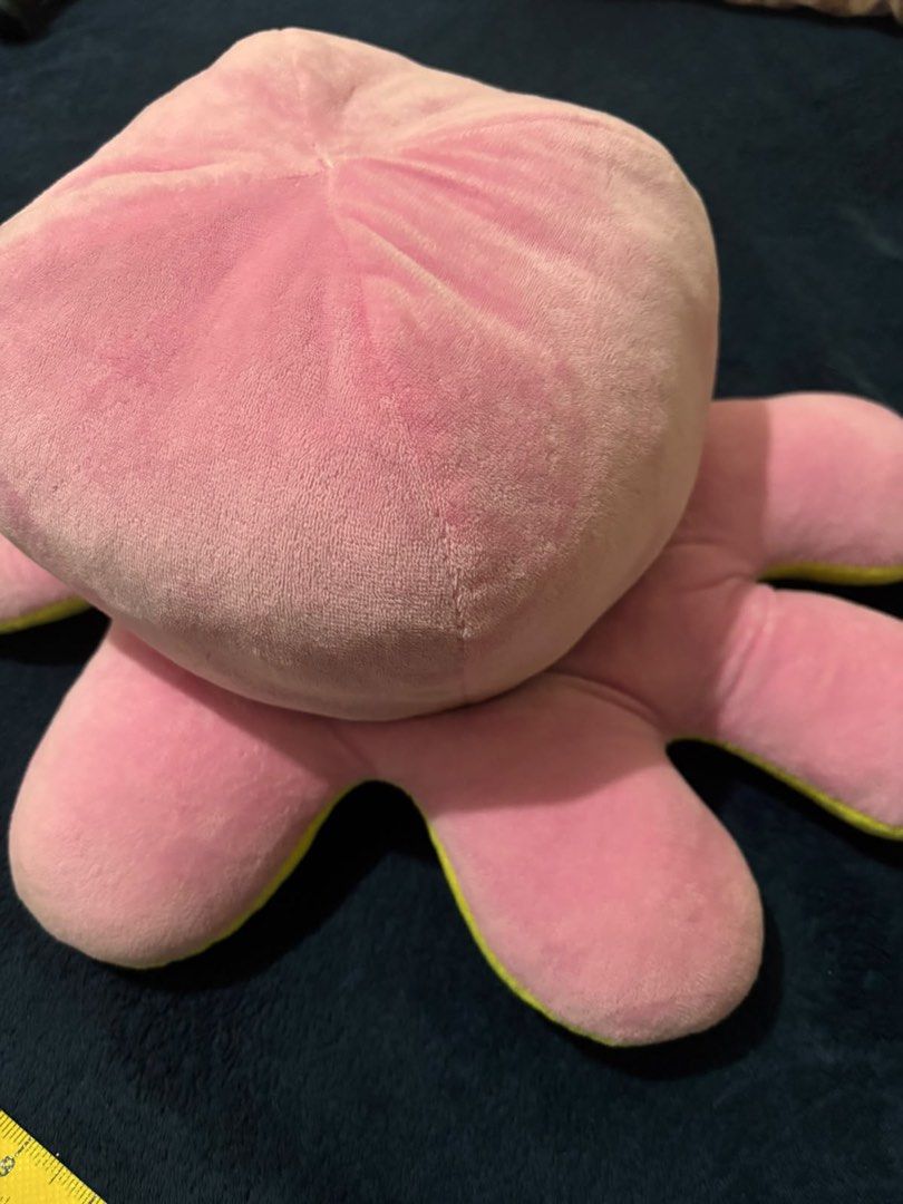 Reversible Octopus Plush Toy - Yellow & Pink (Category: Plushies & Soft Toys) located in Paranaque City. Submitted by mjclosetph17 (Listing ID 1456777600, Image 3). Description: - Super cute reversible octopus plushie - Flip it to change mood: happy pink to grumpy yellow - Soft and squishy material - Perfect for expressing feelings or just for fun - Ideal for kids and adults - Approximately 8 inches in size • Soft & cuddly • Great for gifts, room