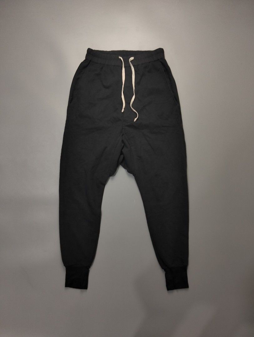 rick owens jogger pants (Category: Joggers) located in Bulacan. Submitted by recycloth_ (Listing ID 1456606829, Image 1). Description: rick owens jogger pants size on tag 48 waistline : 28-32 Length : 38" great condition no flaws hmu!.