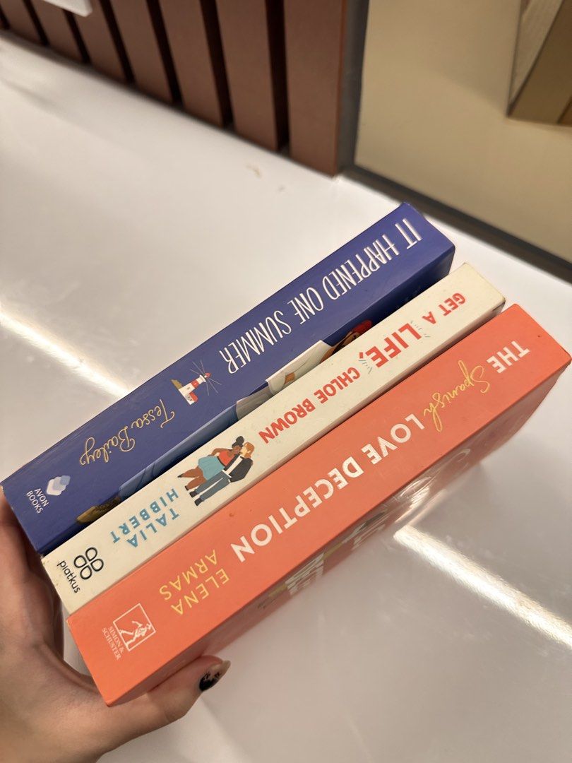 Romance book bundle!! (Category: Storybooks) located in Manila. Submitted by vccustods339 (Listing ID 1456610955, Image 2). Description: Negotiable :) Rfs: decluttering Honest issue: foxing & page discoloration, otherwise very good condition, no annotations. Message for more inquiries!! .