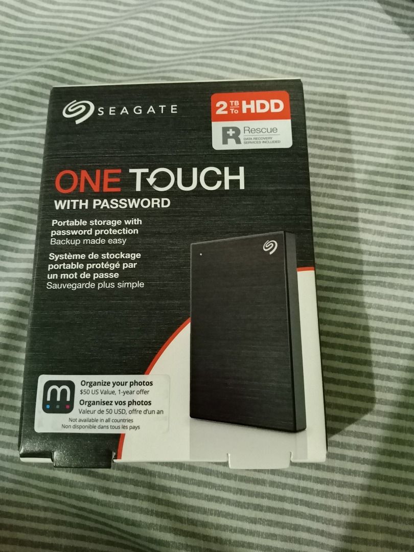 Seagate 2TB ONE TOUCH (Category: Hard Disks & Thumbdrives) located in Pasig City. Submitted by zeldacess (Listing ID 1456727384, Image 3). Description: Original sealed.