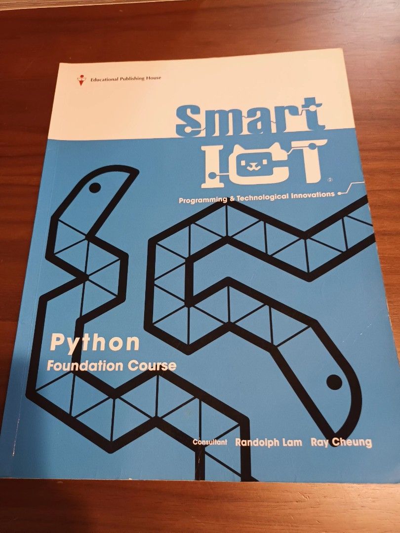 Smart ICT Python Foundation Course （分類：教科書）位於 Hong Kong。 由 fuxkoff2548 提交（商品編號 1456751795，圖片 1）。簡介： Smart ICT Python Foundation Course 99%接近全新，內部冇寫過乾淨。 $40將軍澳/銅鑼灣MTR交收。。