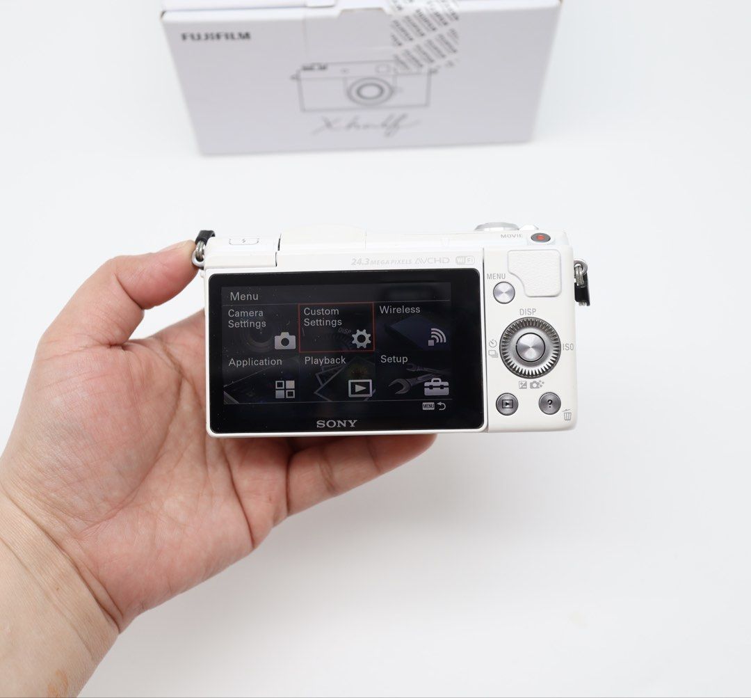 Sony a5100 flipscreen with 16-50 lens (Category: Cameras) located in Manila. Submitted by jaimeeloutan (Listing ID 1456752915, Image 3). Description: for sale Sony a5100 Mirrorless with 16-50 lens 20,990 only Almost new pocket size camera 💰20,990 only fix price posted lowest price in market best seller for photoshoot and video good condition No issue 7k shutter count Almost new - Sony a5100 Mirrorless with 16-50 sony lens built with flash 24.3MP
