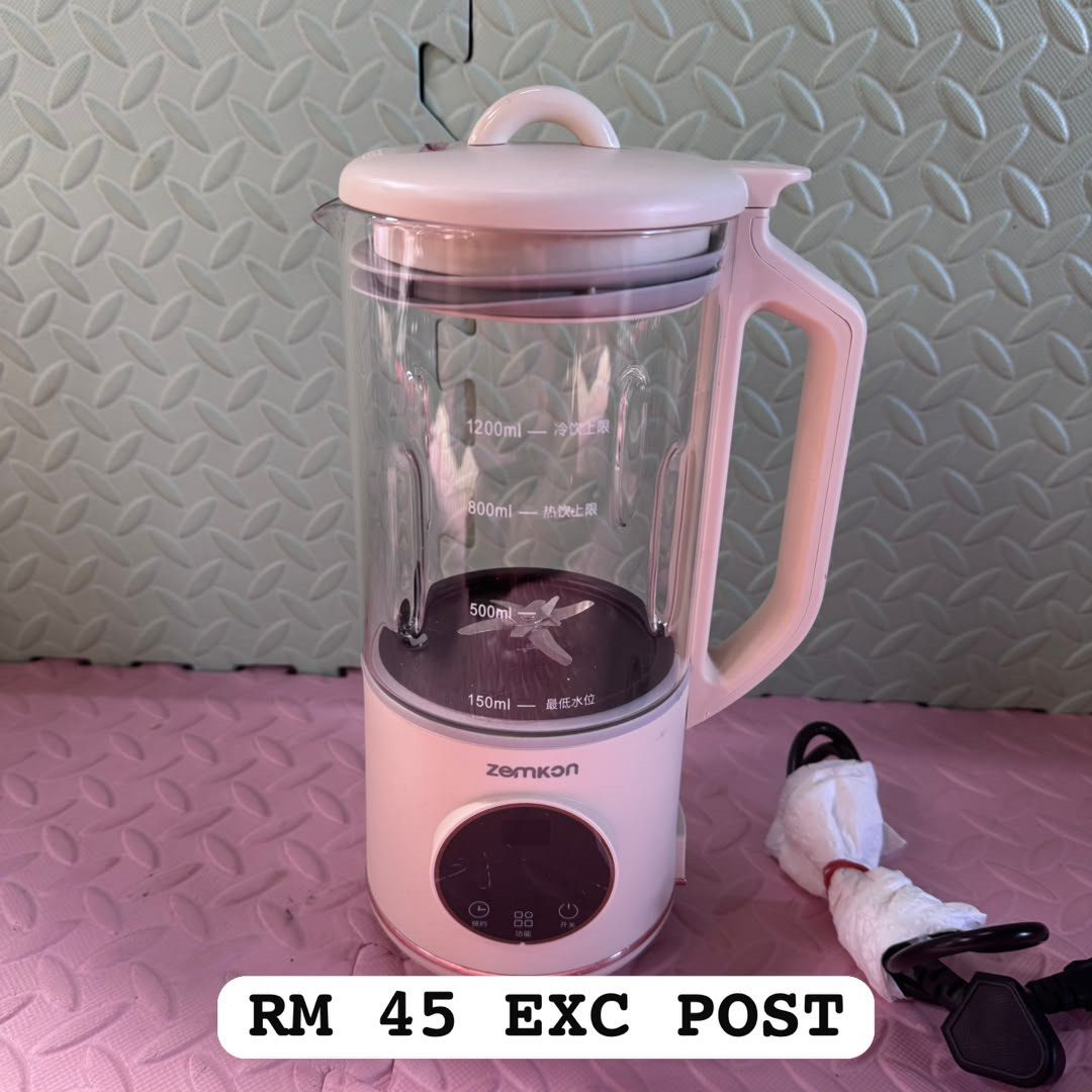 soy maker (Category: Other Kitchen Appliances) located in Kadok. Submitted by bundlekadok (Listing ID 1456750792, Image 1). Description: ITEM PRE❤️ FROM SINGAPORE CONDTION SEPERTI DALAM GAMBAR ITEM ELEKTRIK SELL WITH WARANTY JAUH BY POST (SEMENANJUNG) ✅ WS DETAIL : 012 9052 753 LOCATION : FF BUNDLE KADOK ( KG KADOK KOTA BHARU KELANTAN ) WAKTU OPERASI : SABTU - KHAMIS ( 9.30 PG - 6.30 PTG ) JUMAAT SHJ CUTI.