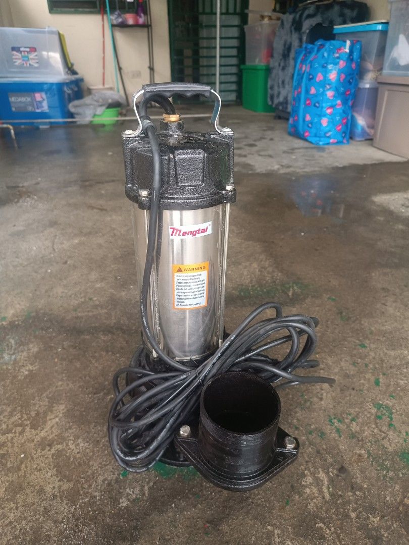 SUBMERSIBLE WATER PUMP 3HP (Category: Construction Tools & Equipment) located in Manila. Submitted by bestcaraut11787 (Listing ID 1456759523, Image 1). Description: - Mengtai Single-Phase Sewage Pump - Model: SWQD65-7-2.2 - Voltage: 220V - Frequency: 60Hz - Power: 2200W - Output: 65 m3/h - Rated Lift: 7m - Discharge Diameter: 100mm - Current: 12A - Year of Manufacture: 2025/6 - Ideal for draining water FOR SALE SUBMERSIBLE WATER PUMP 3HP nandyan 