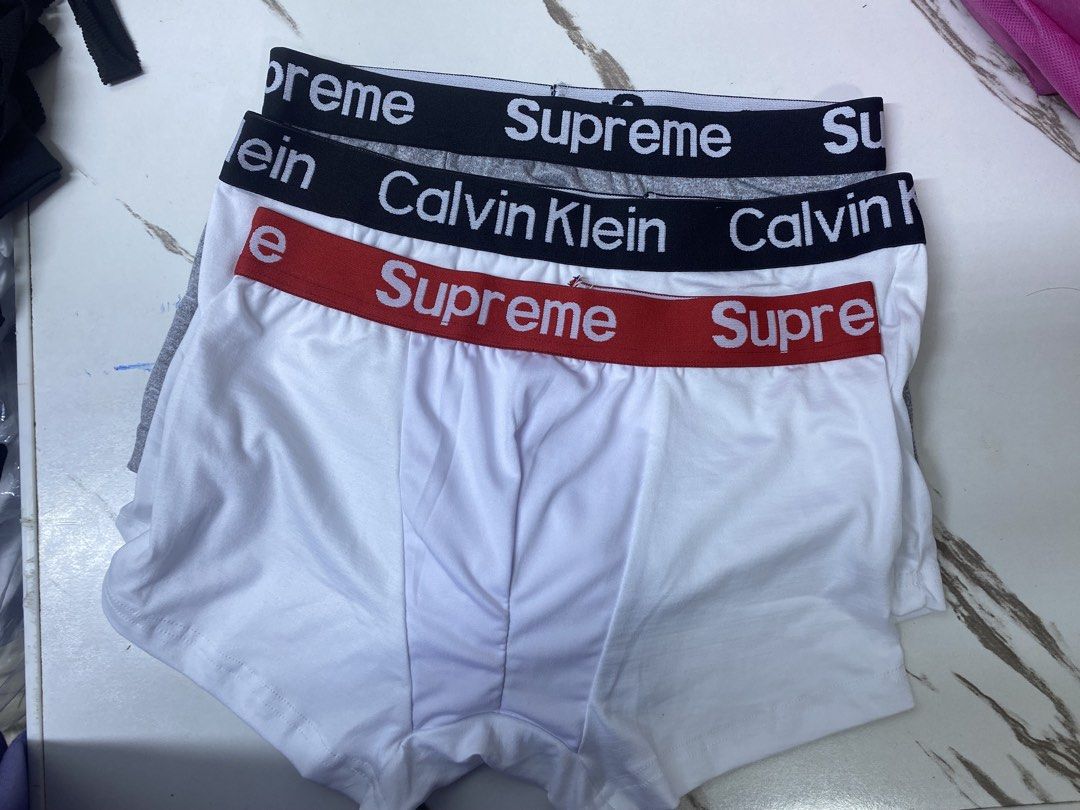 Supreme and Calvin Klein Boxer Briefs - 3 Pack (Category: Underwear) located in Manila. Submitted by priveonni385083 (Listing ID 1456734236, Image 2). Description: MALL PULLOUT!! -boxer briefs - Perfect for everyday comfort - Comfortable fit - Mix of colors available - can do mix n match can negotiate if marami bibilhin.