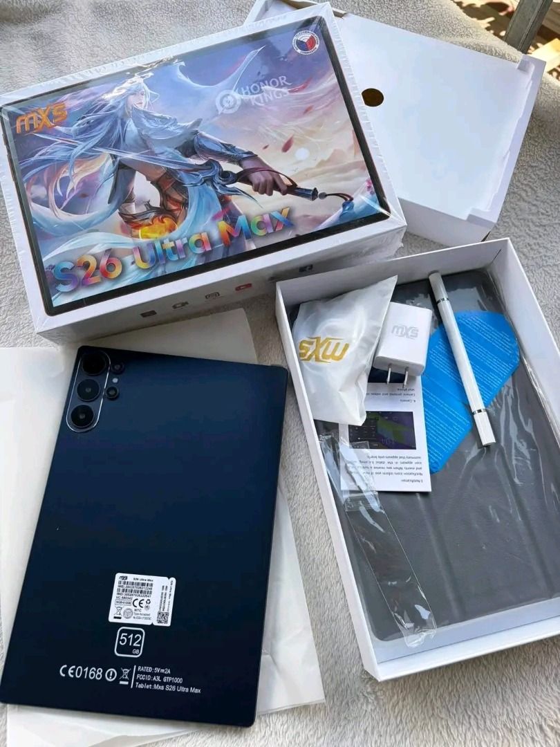 Tablet (Category: Android) located in Manila. Submitted by swiftdeer_8808f2 (Listing ID 1456732460, Image 3). Description: 📲 TABLET • 𝟭𝟬" 𝗣𝗿émìum 𝗧𝗮𝗯𝗹𝗲𝘁 SEALED COMPLETE PACKAGE INCLUSION -CHARGER -PEN -TEMPERED GLASS -HEADSET -CASE 📩 𝗣𝗠 𝗡𝗢𝗪 𝗧𝗢 𝗢𝗥𝗗𝗘𝗥! 🫰🏼.