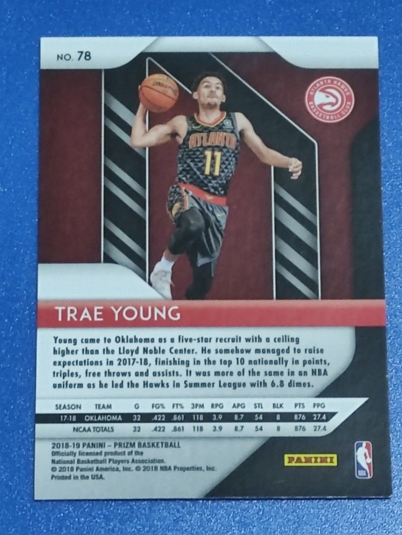 Trae Young Prizm Rookie Card (Category: Raw Singles) located in Lipa City. Submitted by mark_collections (Listing ID 1456715695, Image 2). Description: Trae Young Prizm Rookie Card Mode of Payment: Gcash.