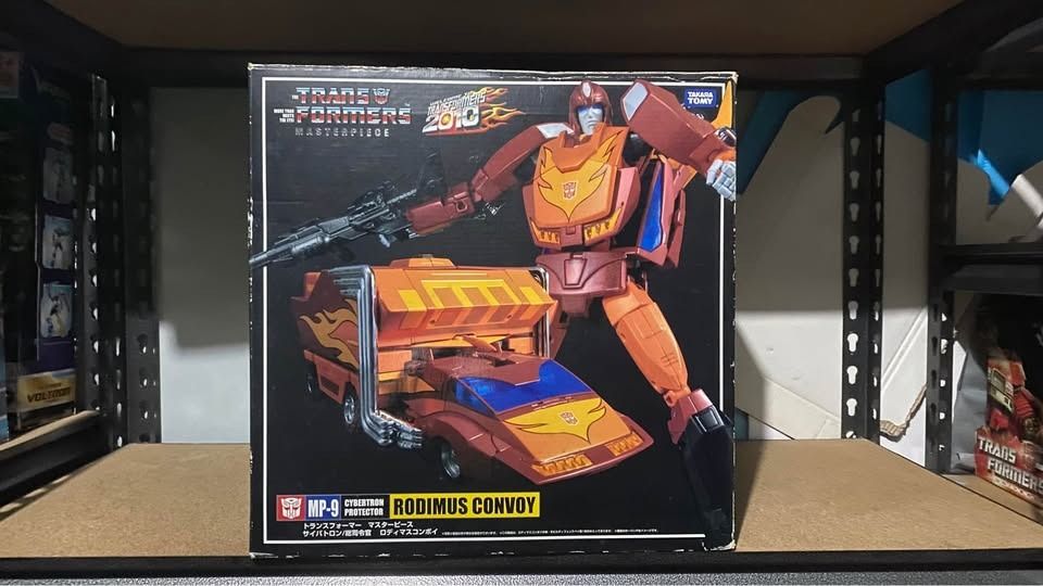 Transformers Masterpiece MP-9 Rodimus Convoy 2010 (Category: Figurines & Statues) located in Manila. Submitted by zegion26 (Listing ID 1456777883, Image 1). Description: - Transformers Masterpiece MP-9 Rodimus Convoy - Original 2010 release - Comes in its original box - Excellent addition for any Transformers collector - Don't miss this rare piece! Gcash payment Last price MIB condition .