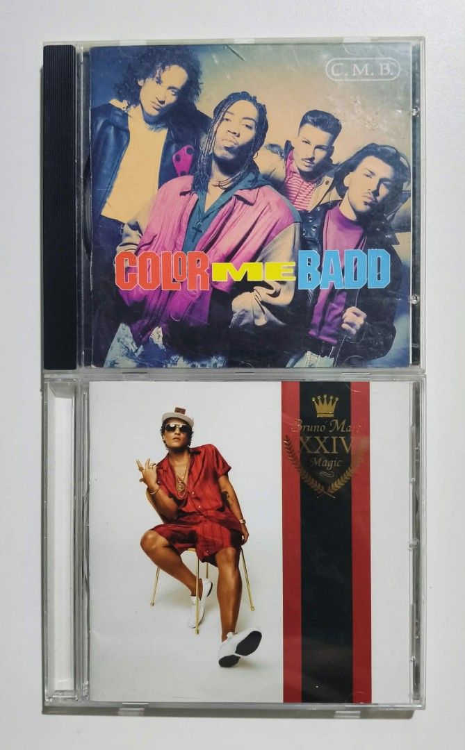 Various Pop/ Hip Hop CDs batch 5 (Category: CDs & DVDs) located in Taguig. Submitted by sellout2ny (Listing ID 1456683501, Image 3). Description: 150/200/250 each VG/VG+/NM conditions ❗️SOLD Bruno Mars - 90s CD Collection featuring iconic artists. - Includes: Take That Greatest Hits, Ace of Base The Sign, Color Me Badd, Fugees The Score, Salt N Pepa Very Necessary, Whipfield, Akon Konvicted, 50 Cent Get Rich Or Die Tryin, and Bruno Mars 24K Magic
