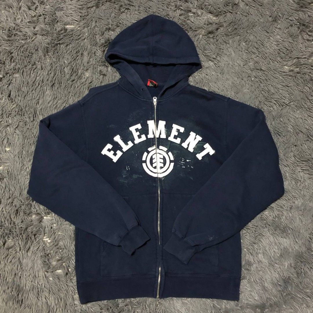 Vintage Element Hoodie (Category: Hoodies) located in Camiling. Submitted by thriftscape2024 (Listing ID 1456718161, Image 1). Description: Excellent Condition Color rate: 9/10 Issue: mini distressed Dimes: W21xL27.