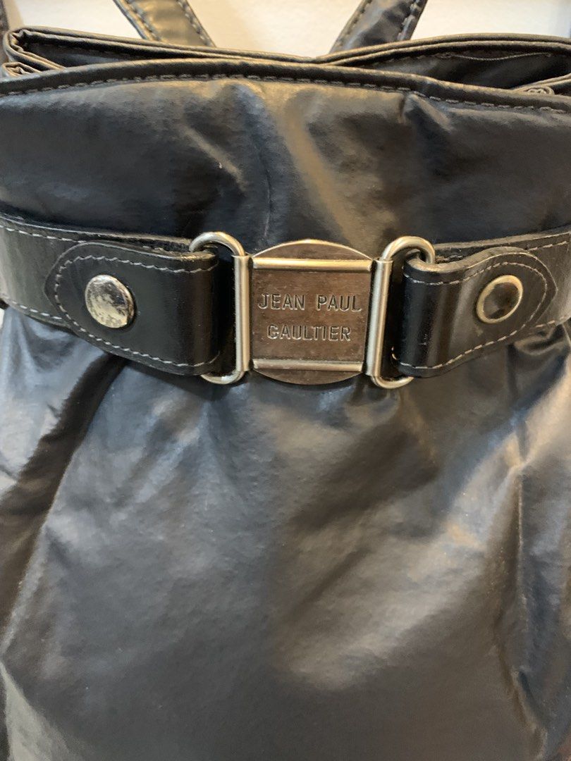 Vintage Jean Paul Gaultier Leather Backpack (Category: Luxury Bags & Wallets) located in Alcala. Submitted by zookarchive (Listing ID 1456722694, Image 2). Description: Vintage JPG Leather Backpack Rank A VGUC with some light signs of wear no major flaws Selling for only ₱5,000 shipping fee at buyers expense Feel free to offer!.