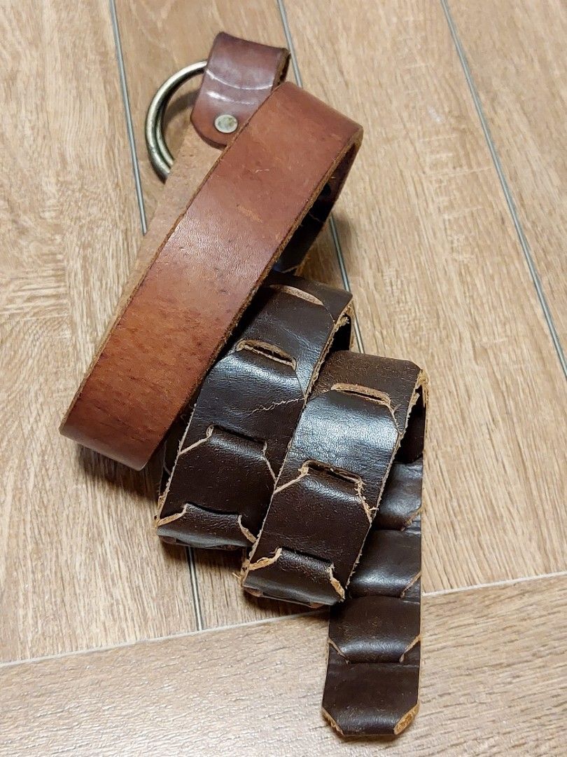 Vintage Linked Belt (Category: Belts) located in Muntinlupa City. Submitted by sakurambo_des (Listing ID 1456644780, Image 2). Description: Vintage Linked Belt Genuine Leather Mettalic Brass Ring Buckle Size up to 44 inches long in very good condition..