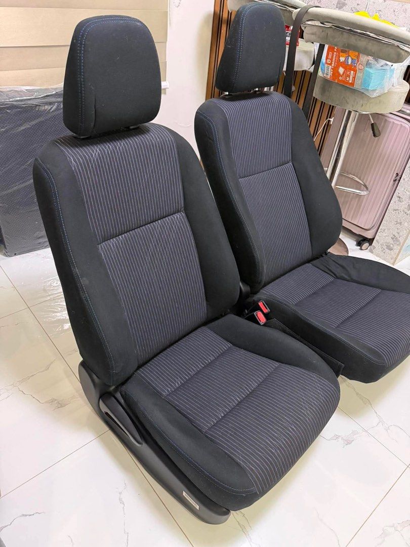 VIOS 2019 E FRONT SEAT PAIR (Category: Upholstery, Seatcovers and Other Interior Parts and Accessories) located in Taguig. Submitted by lyechon (Listing ID 1456715770, Image 3). Description: VIOS 2019 E FRONT SEAT PAIR ✅ original fabric upholstery, good as new (protected by leather covers since day one). 📩 Just PM for interested/inquiries.