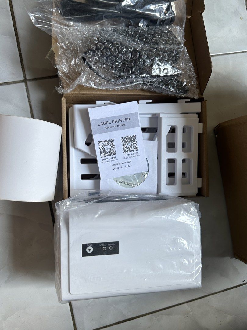 Waybill printer (Category: Printers, Scanners & Copiers) located in Tamparuli. Submitted by yissa_w (Listing ID 1456606821, Image 3). Description: Airway bill printer/ Label Printer / Receipt Printer / Thermal Printer Condition : Never used I buy but never used them, suitable for bussiness owner for printing parcels sticker or etc. Original price : RM242.99 Selling Price : 200 ( open for negotiation) 🛍️ free waybill thermal sticker (1 roll) .