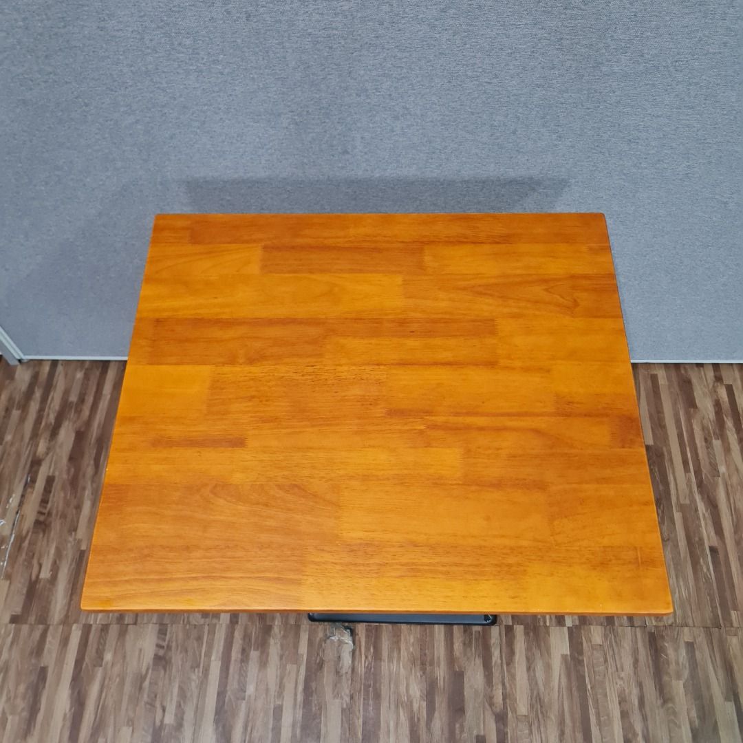 Wooden Table Top ONLY with minor scratches (Category: Tables & Sets) located in Manila. Submitted by beginningofthings (Listing ID 1456624114, Image 1). Description: - Solid wood top - Rubberwood table top ONLY selling for P2100/pc - If table top w/ table base - P3000/pc - Guaranteed brand new and unused - With very minor scruffs on table top (please check photos) - Size: 70cm L x 60cm W - Thickness: 2cm.