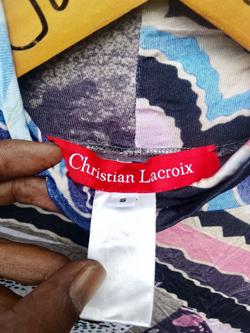 Y2k christian lacroix mesh longsleeve (Category: Longsleeves) located in Bayombong. Submitted by jeffreybee (Listing ID 1456711901, Image 3). Description: GOOD AS NEW size small.