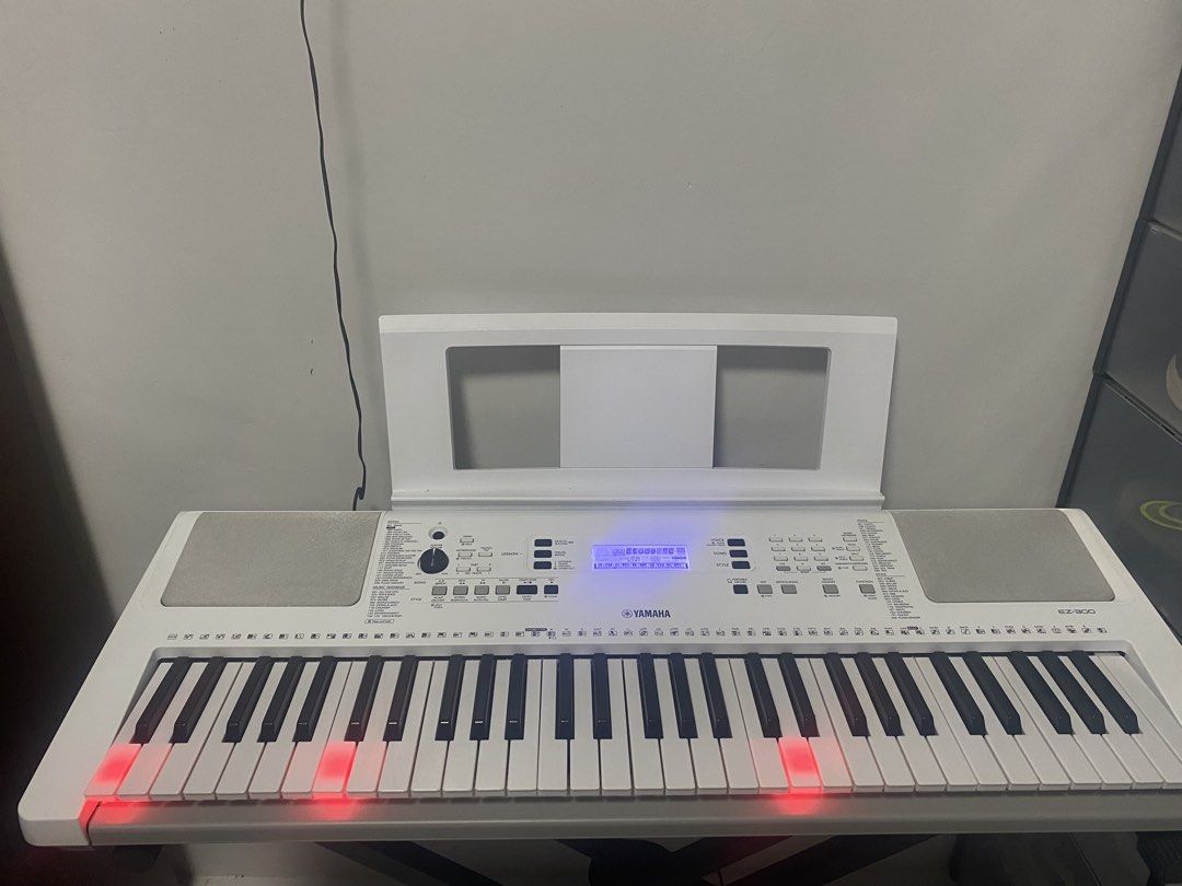 (Complete Set) Yamaha EZ-300 Portable Keyboard with Lights (Category: Musical Instruments) located in San Simon. Submitted by francis_malonzo (Listing ID 1456689722, Image 1). Description: ORIGINAL Yamaha EZ-300 portable piano keyboard 61 keys with lighted keys X-Stand, Music Rest, and Original Adapter included All keys functioning Touch Response Pick Up/Meet Up .