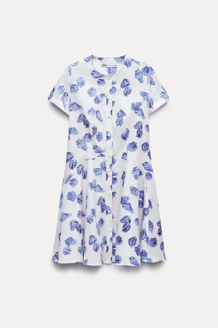 Zara Printed Short Dress (Category: Dresses) located in Malabon City. Submitted by diyenss (Listing ID 1456666015, Image 2). Description: —used once, in good condition —L size, can fit S-M —chest: 18" | length: 34" —no when worn mop: gcash or bdo mod: sdd or gogo xpress loc: malabon city.