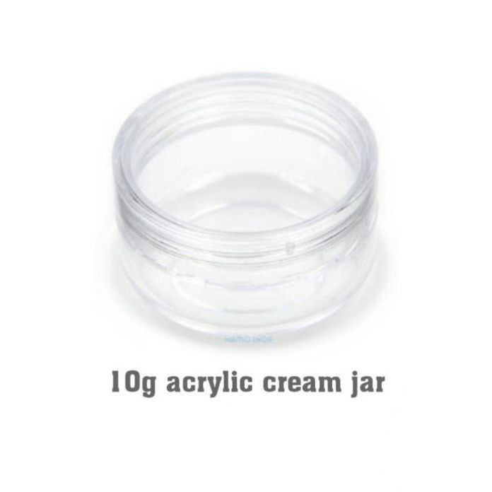 10g Acrylic Cream Jars (21 pcs) (Category: Food Organization & Storage) located in Santa Rosa. Submitted by annydeclutters (Listing ID 1456836523, Image 2). Description: Each jar capacity: 10g Never used. Just stored away. RFS: Decluttering.