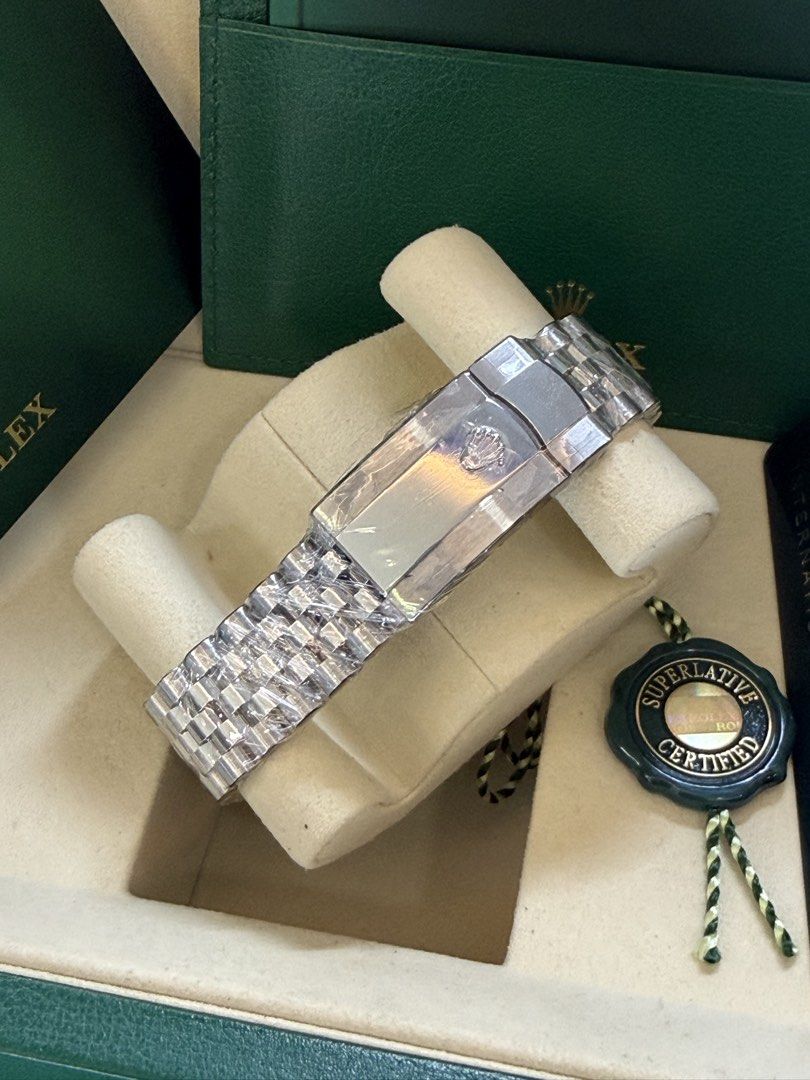 2026 Rolex Datejust 41mm Wimbledon (Category: Luxury Watches) located in San Juan City. Submitted by ajtswisswatches (Listing ID 1456833898, Image 3). Description: Rolex DATEJUST 41mm Wimbledon -Ref#126334 - In jubilee steel - Condition: 10/10 brand New - Year purchased: august 2026 - Warranty until 2031 - Complete set, Php 1,035,000 Pick up Gh San Juan AJT Swiss Watches .