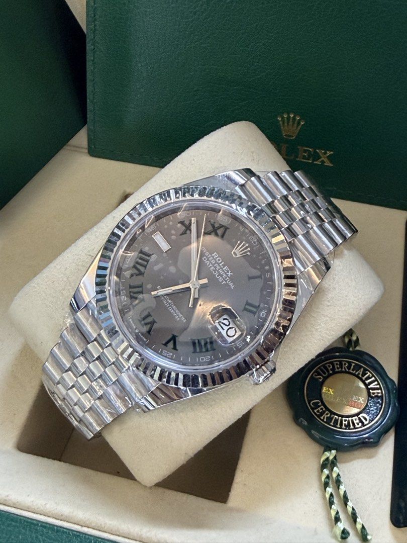 2026 Rolex Datejust 41mm Wimbledon (Category: Luxury Watches) located in San Juan City. Submitted by ajtswisswatches (Listing ID 1456833898, Image 2). Description: Rolex DATEJUST 41mm Wimbledon -Ref#126334 - In jubilee steel - Condition: 10/10 brand New - Year purchased: august 2026 - Warranty until 2031 - Complete set, Php 1,035,000 Pick up Gh San Juan AJT Swiss Watches .