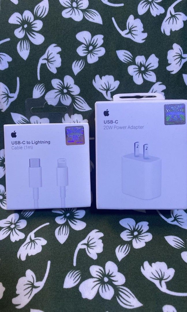 20W USB-C POWER ADAPTER & cable charger (Category: Chargers & Cables) located in Manila. Submitted by pricious (Listing ID 1456951377, Image 1). Description: .