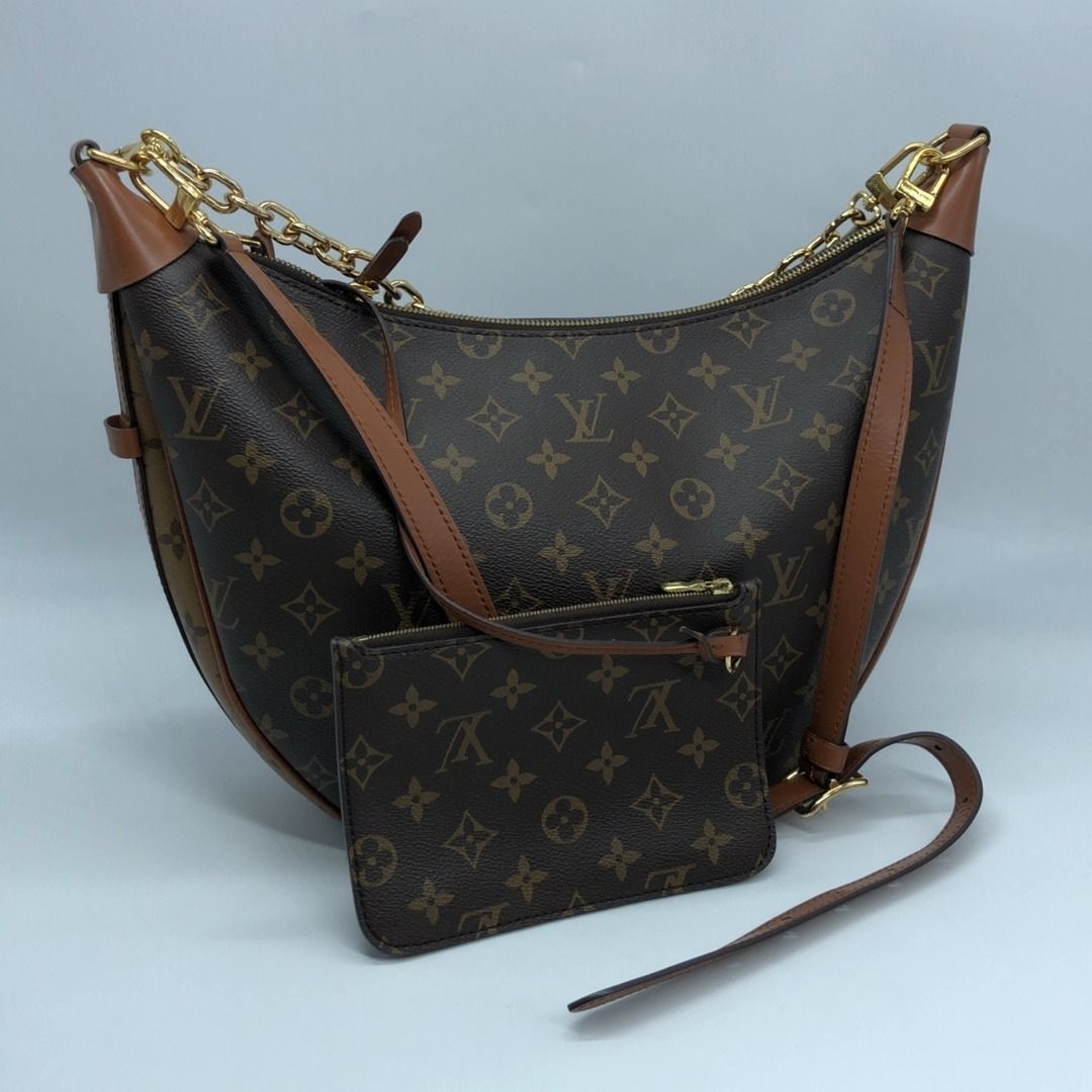 267007902 LOUIS VUITTON BAG MONOGRAM REVERSE M46311 LOOP HOBO RFID, W/POUCH (Category: Luxury Bags & Wallets) located in Taguig. Submitted by ecoring.ph (Listing ID 1456806815, Image 1). Description: ◆CONDITION: B+ ◆DESCRIPTIONS: (Other defects/info:) OUTER: The leather lining of the bag is slightly scratched, scuffed, has press marks, and shows signs of use. The rubber lining of the bag is also slightly scratched, scuffed, fraying, has press mar