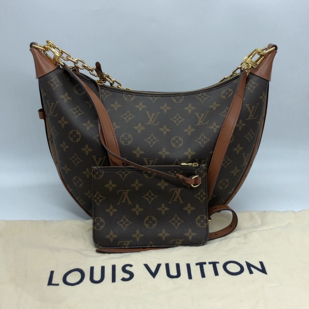 267007902 LOUIS VUITTON BAG MONOGRAM REVERSE M46311 LOOP HOBO RFID, W/POUCH (Category: Luxury Bags & Wallets) located in Taguig. Submitted by ecoring.ph (Listing ID 1456806815, Image 2). Description: ◆CONDITION: B+ ◆DESCRIPTIONS: (Other defects/info:) OUTER: The leather lining of the bag is slightly scratched, scuffed, has press marks, and shows signs of use. The rubber lining of the bag is also slightly scratched, scuffed, fraying, has press mar