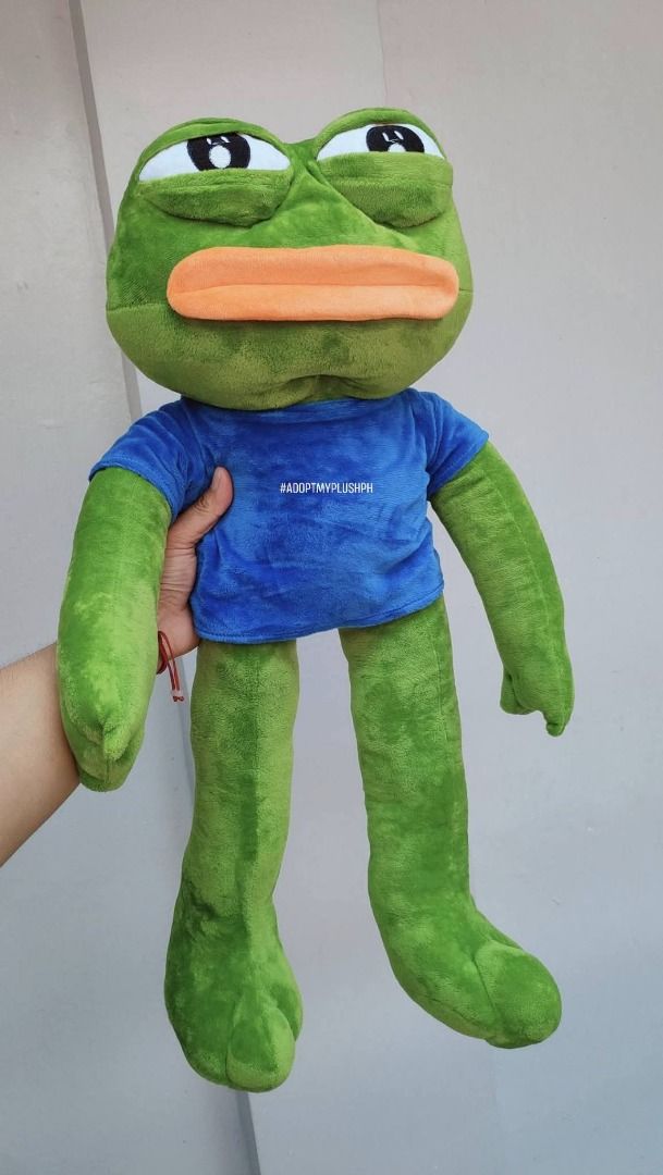 24" Pepe The Frog Poseable Plush (Category: Plushies & Soft Toys) located in Taguig. Submitted by adopt.my.plush.ph (Listing ID 1456851566, Image 3). Description: 280.00 each.
