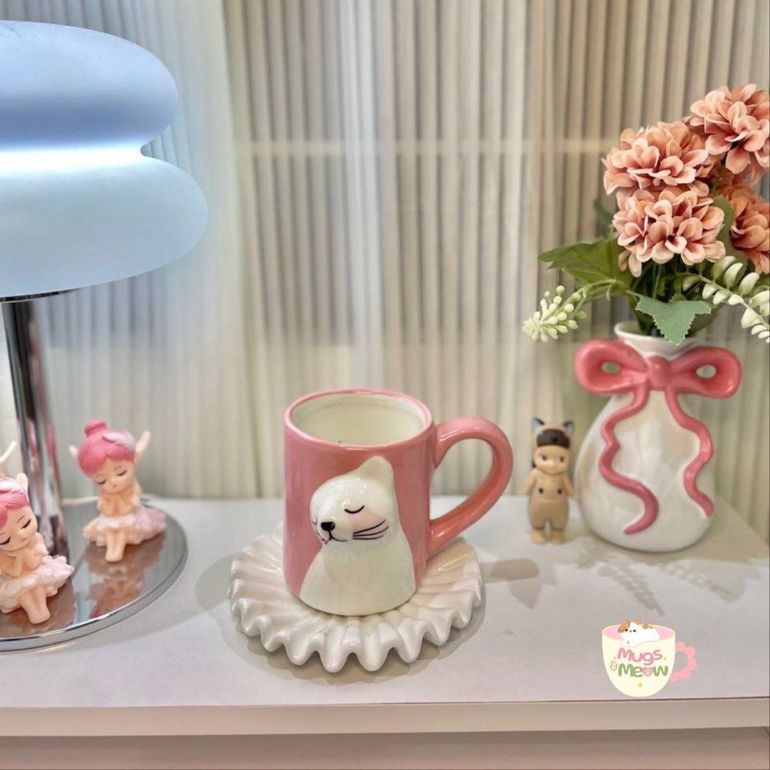 3D CERAMIC Cute Pink Cat Mug (Category: Coffee & Tea Tableware) located in Quezon City. Submitted by mugs.meowph (Listing ID 1456804128, Image 1). Description: 🐾🐱 3D CERAMIC MUG 🐱🐾 Code: Pink cat 🐱💗 🛒 PRODUCT INFORMATION: 🔴 We carefully inspect and pack all items before shipment. 🔴 All items are in good condition. Since these are mall pull outs and surplus items, please expect some items has minor crazings and paint chips that do not aff