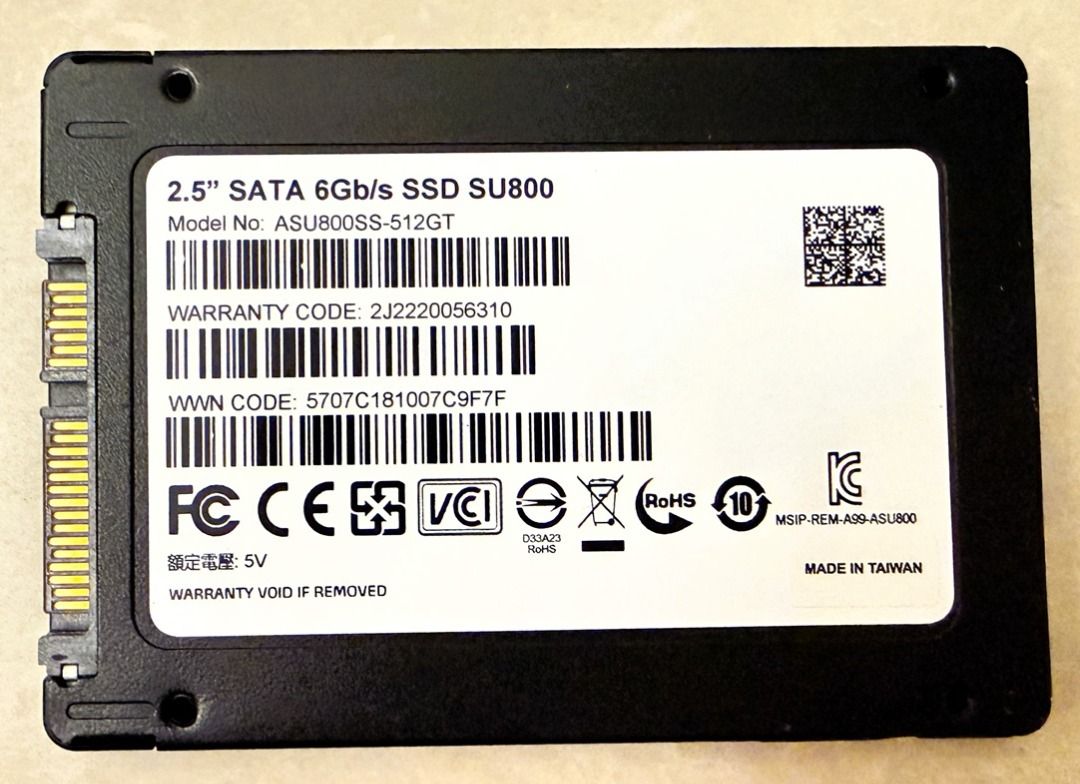 由 bbs1593 (刊登 ID 1456928951，圖片 2) 提交，位於 桃園市 (Taoyuan) 的 威剛 ADATA Ultimate SU800 SSD 512GB 2.5吋 筆電 桌上型 電腦 隨身 固態 硬碟 ASU800SS-512GT (類別：硬碟及儲存裝置)，說明：威剛 ADATA Ultimate SU800 SSD 512G 2.5吋 筆電/桌上型電腦 隨身固態硬碟!! 品牌: 威剛 ADATA Ultimate SU800 型號: ASU800SS-512GT 容量: 512GB SSD 尺寸: 2.5吋 。