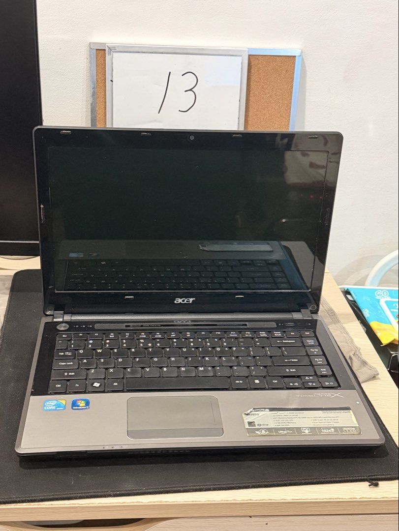 ACER ASPIRE 4820T LAPTOP — COMPLETE SET (Category: Laptops & Notebooks) located in Lucena. Submitted by ilove_cats876 (Listing ID 1456881158, Image 2). Description: ACER ASPIRE 4820T LAPTOP — COMPLETE SET 💻 Acer Aspire 4820T Series • Intel Core i5-460M Processor • 2.53 GHz | 3 MB L3 Cache • 2 GB DDR3 RAM • 640 GB HDD • 14” HD LED LCD Display • ATI Mobility Radeon HD 5650 Graphics • 1 GB Dedicated Graphics • DVD-Super Multi DL Drive • Wi-Fi 802.1