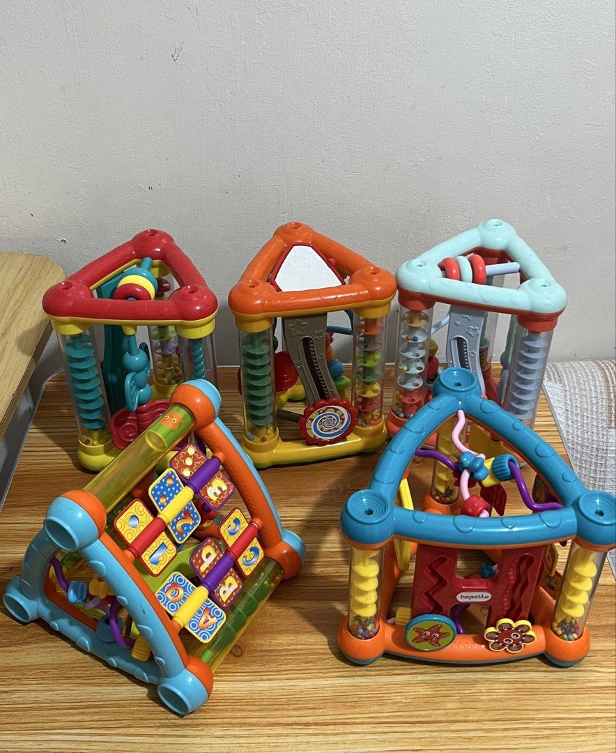 Activity Cubes triangle (Category: Infant Playtime) located in Santa Rosa. Submitted by mommy.cole.affordable.stuff (Listing ID 1456915853, Image 1). Description: Hapello big - 349 Colorful big - 349 smaller 279 each.