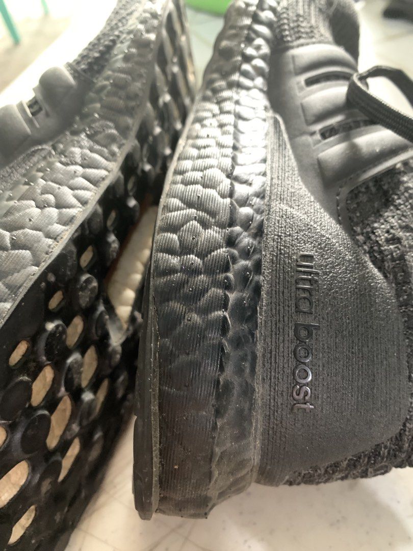 Addidas ultra boost (Category: Sneakers) located in Antipolo. Submitted by cebb888 (Listing ID 1456815659, Image 2). Description: Pre loved item for de clutter . Where is as is .. all black shoe , limited edition .. .