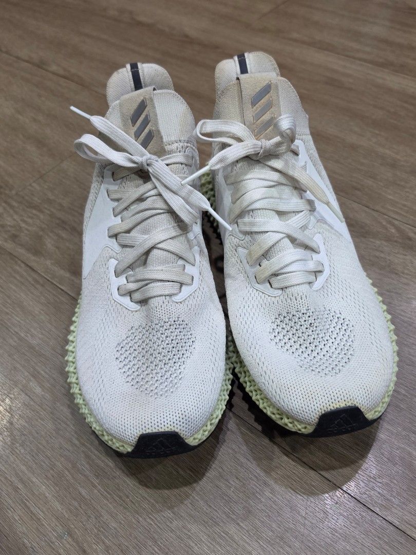 Adidas 4d US 9 White 1st Owner (Category: Sneakers) located in Makati City. Submitted by luxurycarpartsphilippinesinc. (Listing ID 1456953985, Image 2). Description: Adidas 4d White US 9 Mens 1st owner from commonwealth greenbelt All Intact Condition: 9/10 Complete in box Php 3,800 Location in Makati In God We Trust.