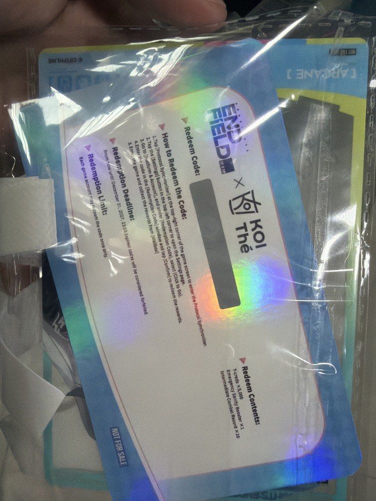 Arknights endfield code (Category: Others) located in Singapore. Submitted by jiahao_yeoh (Listing ID 1456817414, Image 1). Description: $6 Take n go. Self collect 681803.