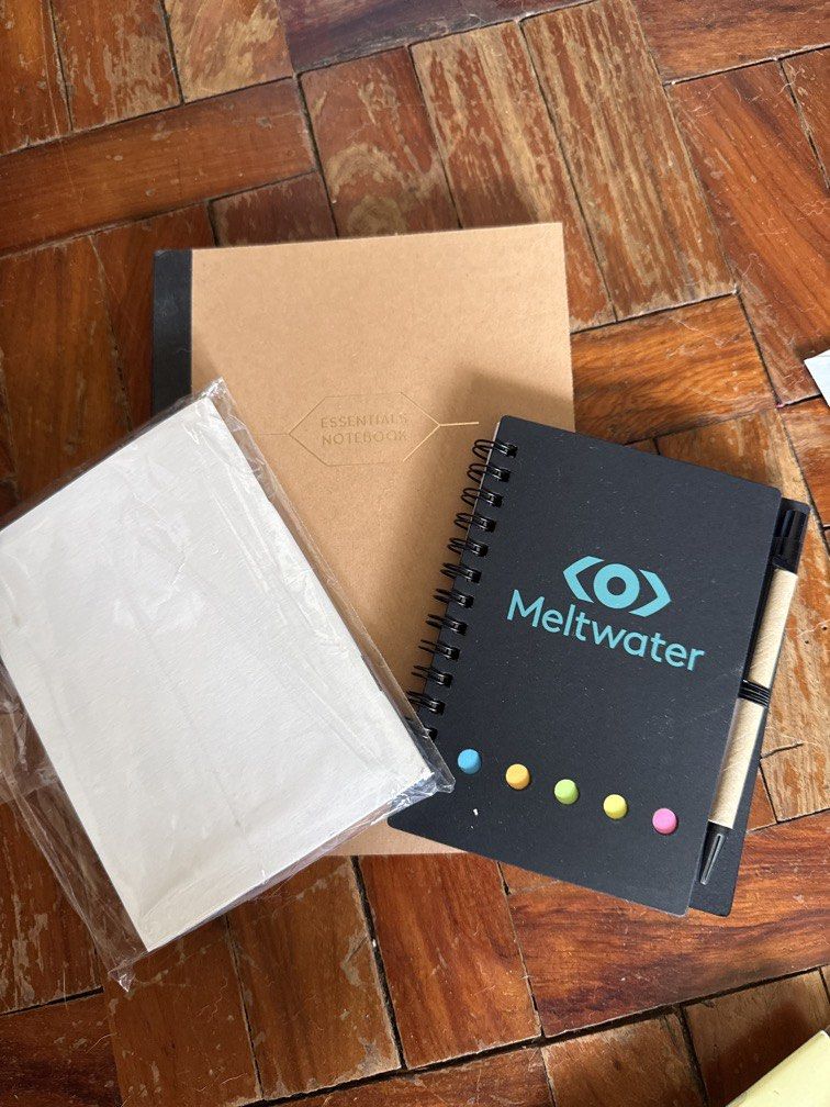 Assorted Notebooks (Category: Stationery & School Supplies) located in Las Pinas. Submitted by ashadc (Listing ID 1456833813, Image 1). Description: All for 150 pesos. Vivaia A5 notebook in dotted grid Passport-sized notebooks (white paper, grid) Free notebook with stickynotes.