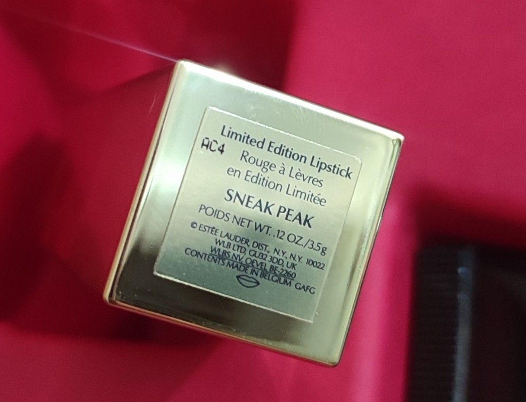 Auth Estee Lauder Lipstick (Category: Makeup) located in Batangas. Submitted by usline.20.18 (Listing ID 1456836980, Image 2). Description: Bought in US.