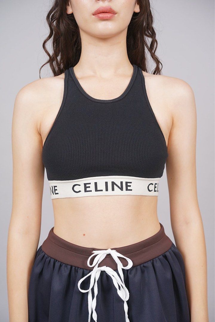 Authentic Celine Black Cotton Ribbed Tank Top (Category: Sleeveless) located in Quezon City. Submitted by adnct (Listing ID 1456830614, Image 2). Description: - Celine black ribbed tank top - Features iconic Celine logo band at the hem - Comfortable and stylish Guaranteed authentic. I dont buy fakes. I’ll refund if proven fake..