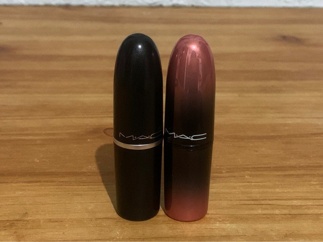 Authentic MAC lipstick (Category: Makeup) located in Manila. Submitted by dolldevoted (Listing ID 1456913869, Image 1). Description: Take all for 1,200 PHP 233 Sweet Sakura 407 As if I Care ❌ No box .